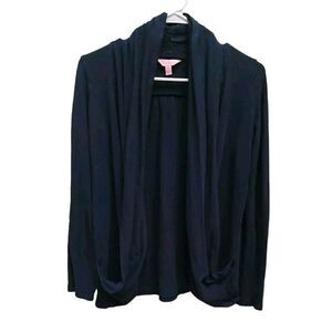 Lilly Pulitzer Cardigan Womens Size XS Navy Blue Open Front Sweater